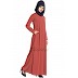 A-line inner abaya- Rust A-line inner abaya- Rust